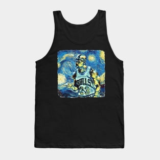 Michael Jordan Van Gogh Style Tank Top